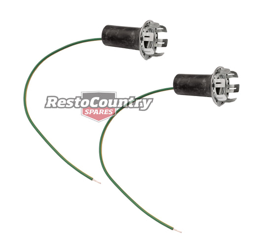 Ford Rear Indicator Globe Holder Socket PAIR XA XB Falcon flasher tail plug loom - kEC2013-a