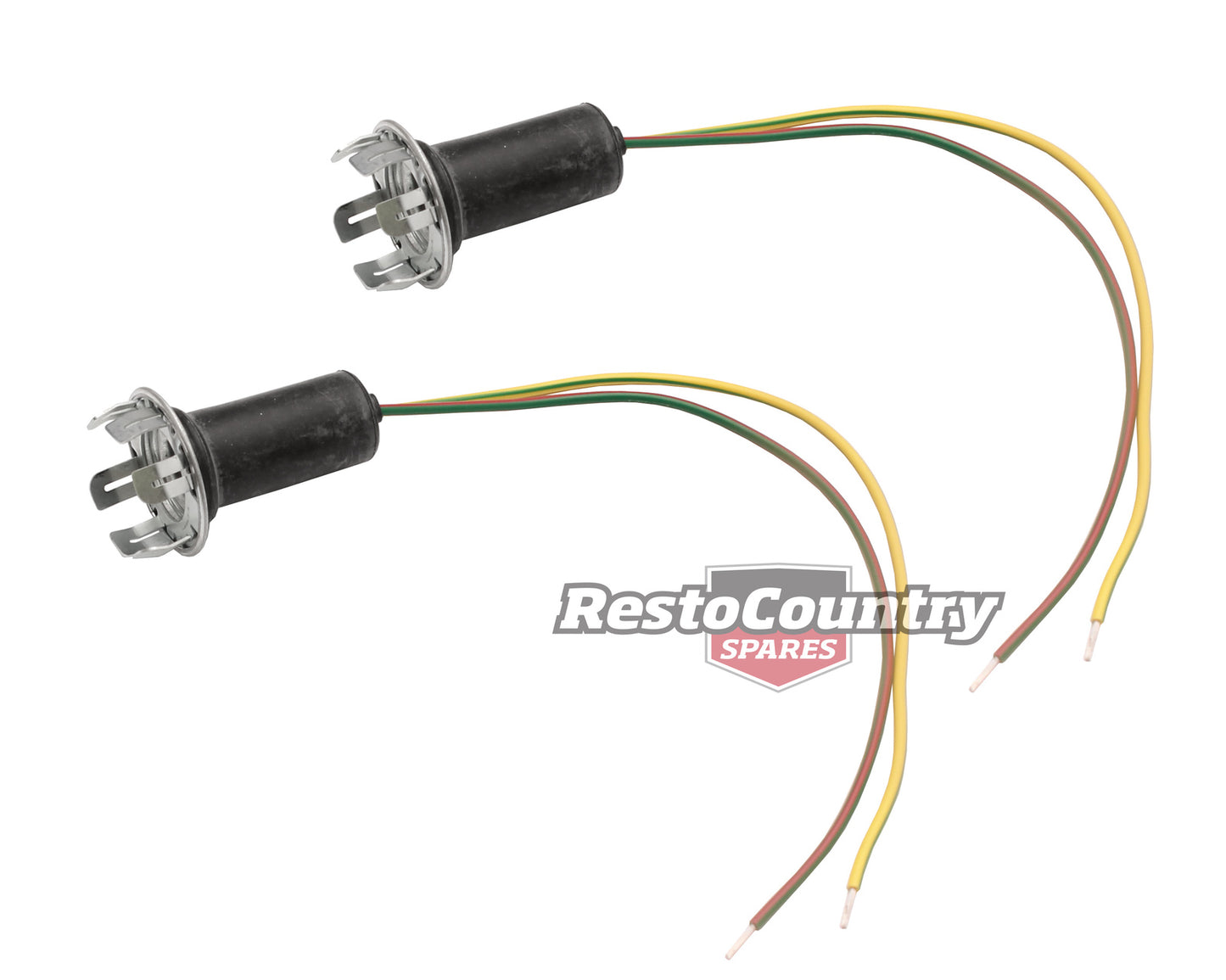 Ford Rear Brake / Stop Globe Holder Socket PAIR XA XB Falcon flasher tail plug - kEC2014-a