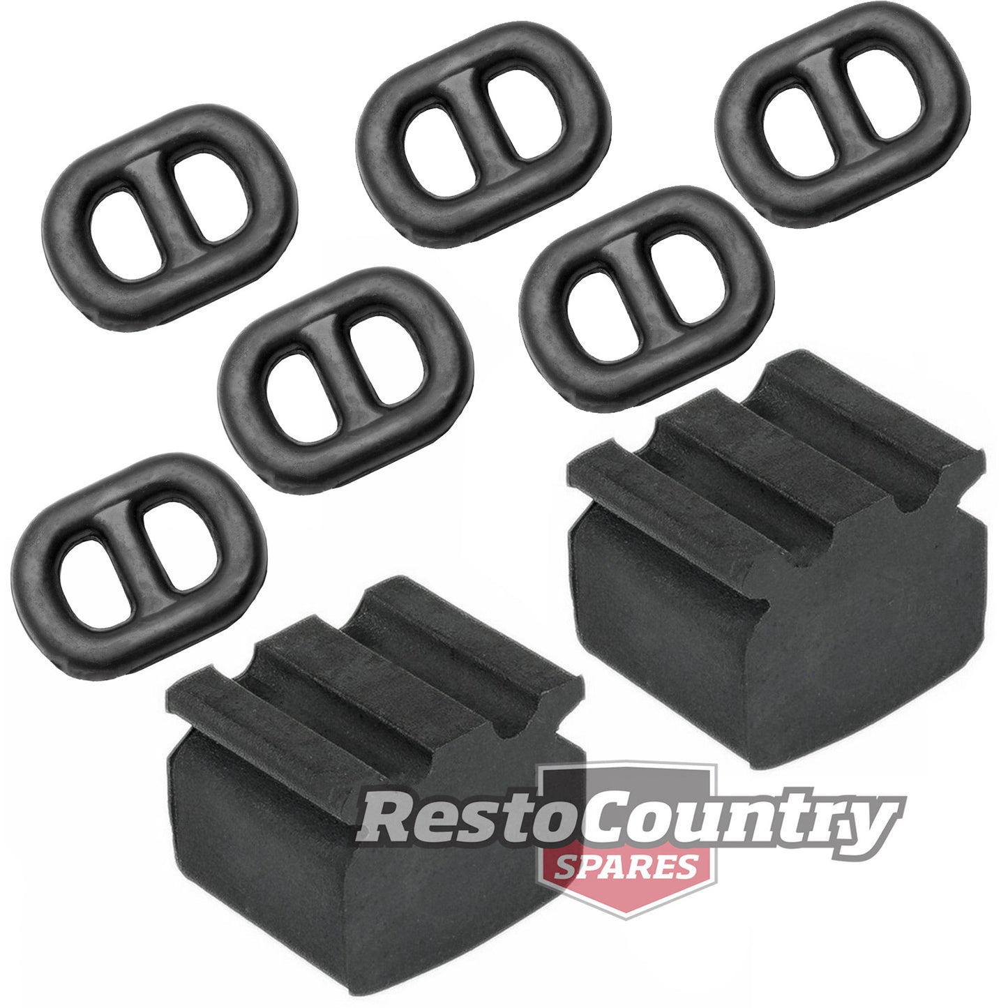 Holden Commodore Exhaust Mount Hanger + Bump Rubber Kit VB VC VH VK VL - kEXM1410-b