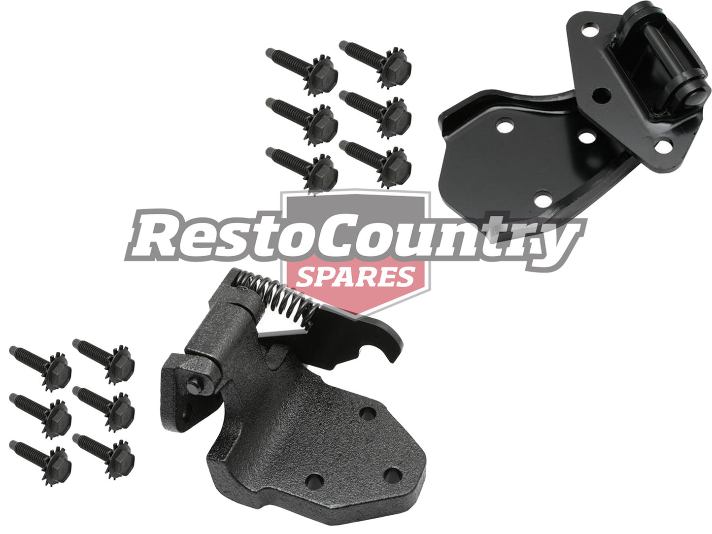 Ford Door Hinge + Fitting Kit RIGHT Front UPPER + LOWER XR XT XW XY ZA ZB ZC ZD - kF2078-81