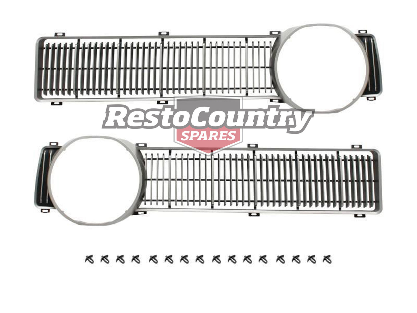 Ford NEW XY GT Grille Insert Pair Left + Right + Fitting Kit surround grill - kF2227