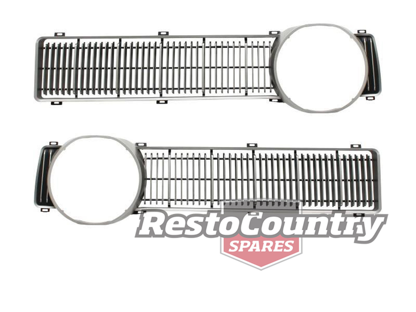 Ford XY Grille Insert Pair Left+Right All Models EXCEPT GT Includes Fitting Kit - kF2228