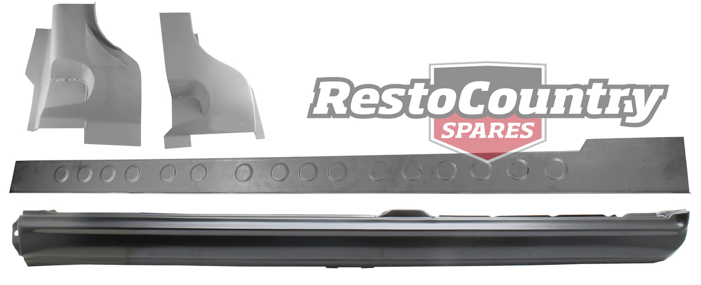 Holden Sill + Lower A Pillar Rust Repair Panels LEFT Inner+ Outer FB EK OEM Spec - kFC-INS-L-b