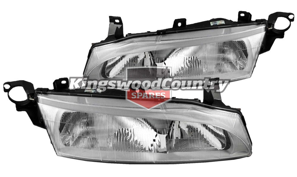 Ford Headlight PAIR EF Falcon XH Ute NEW  head  light - kFEF4500NF-a