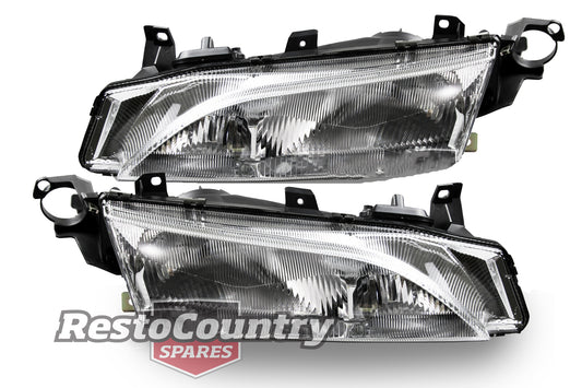 Ford Headlight PAIR EF EL Fairmont. Fairlane LTD Ghia NF NL DF DL Left + Right - kFEF4500NH-a