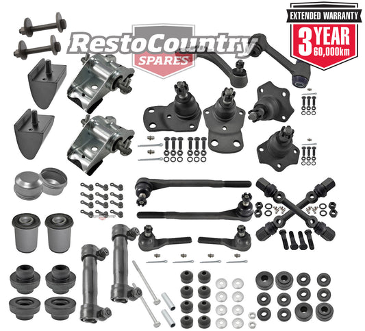 KIT 4. Ford POWER Tie Rod + Ball + Control Bush + Saddle Kit XA XB XC ZF ZG ZH - kFERK-30