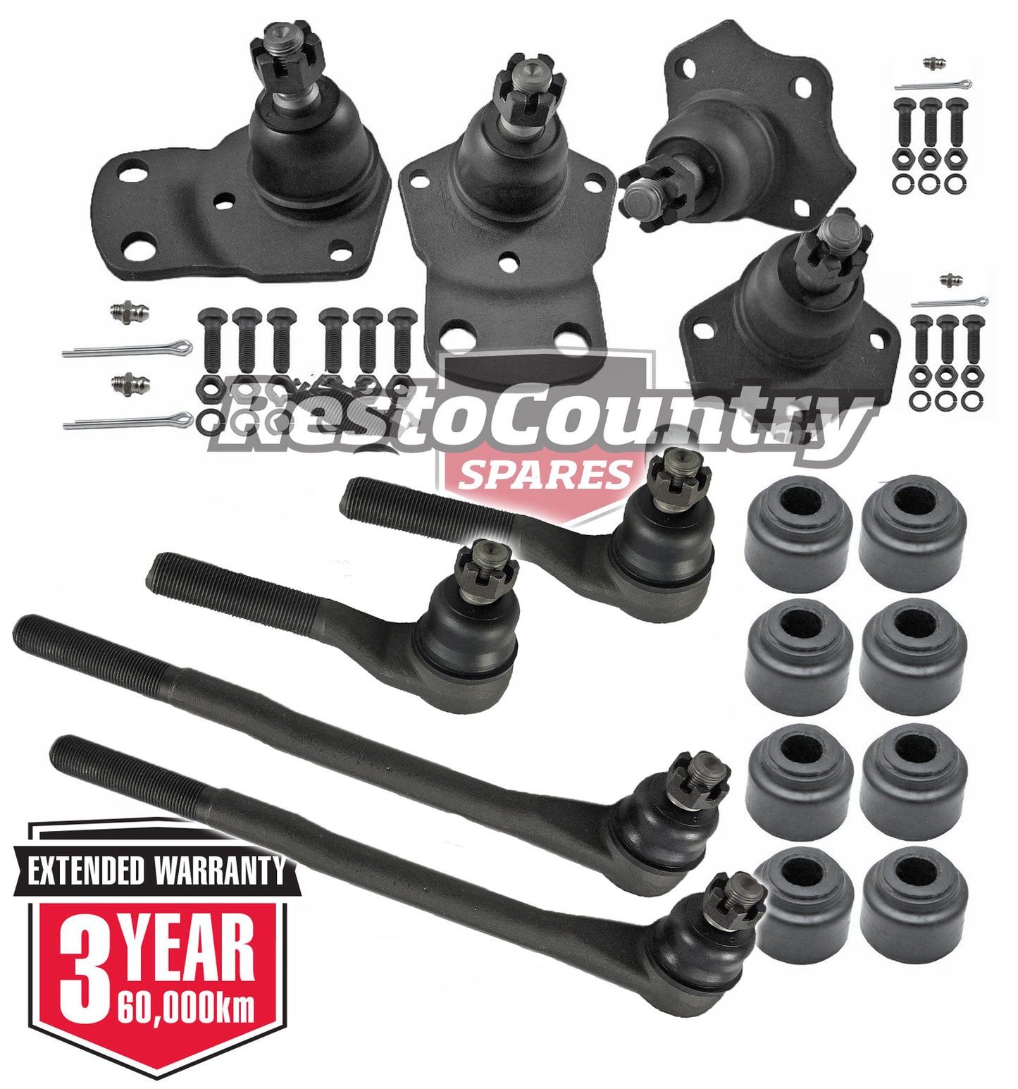 KIT 1. Ford Tie Rod+Ball Joint+Sway Bush Kit XD XE XF XG Falcon ZJ ZK ZL Fairlane - kFERK-37