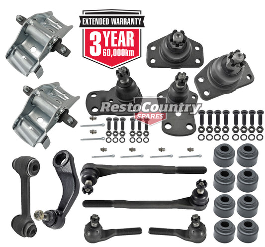 KIT 2. Ford Tie Rod + Ball Joint+ Idler+ Pitman Arm +Saddle Kit LATE XW XY ZC ZD - kFERK-52
