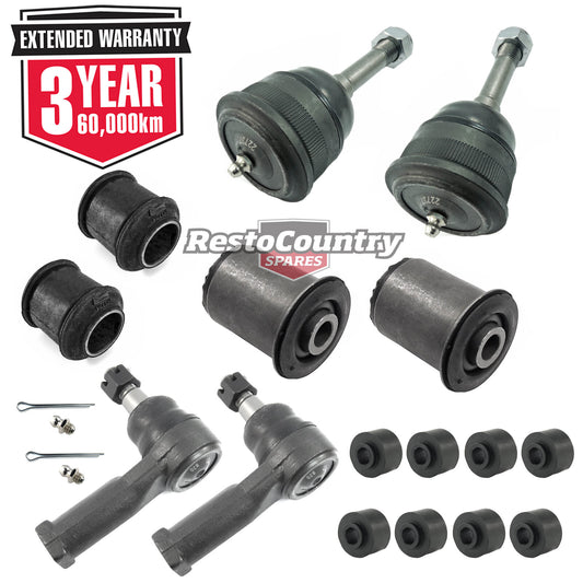 KIT 2. Holden Control Bush+ Ball+ Sway + POWER Tie Rod Kit VB VC VH VK VL VN VP - kFERK-60