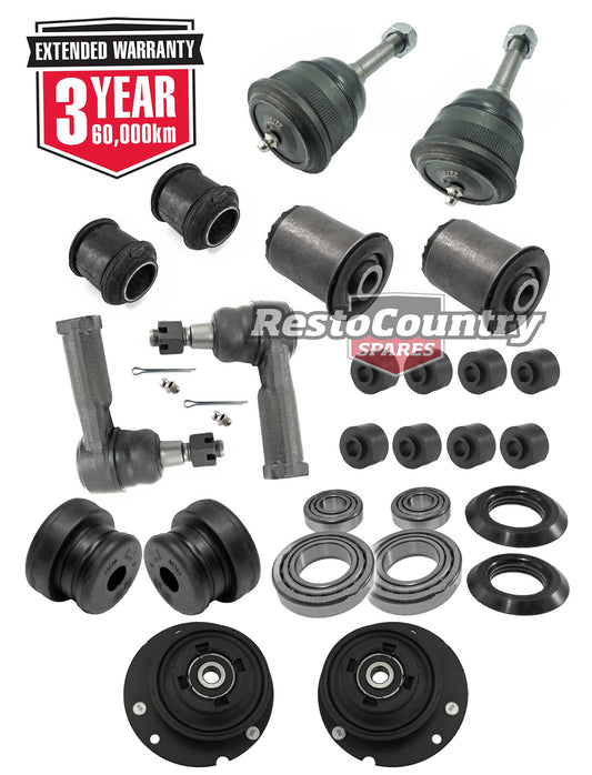 KIT 3. Holden Tie + Ball + Control Bush + Strut Kit POWER Steering Late VN VP VQ - kFERK-63