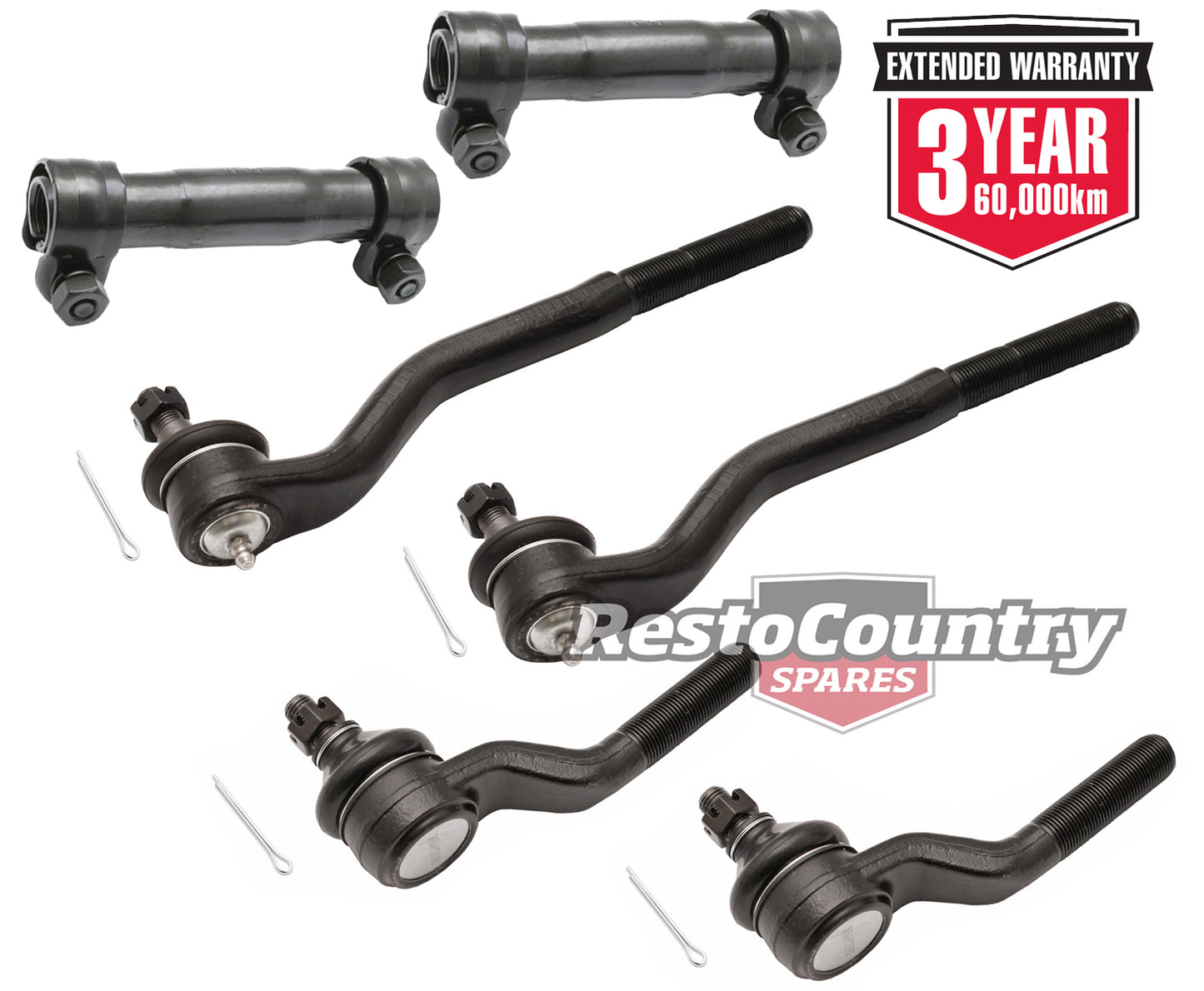 Ford Tie Rod + Adjuster Sleeve Kit x6 Early XR ZA INNER + OUTER steering steer - kFERK-66