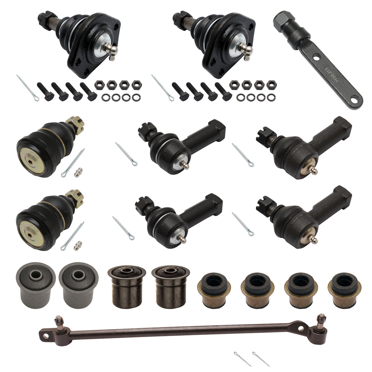 KIT 2. Holden Front End Rebuild Kit HZ WB RTS NEW Bush + Ball Joint + Drag Link - kFERK-8