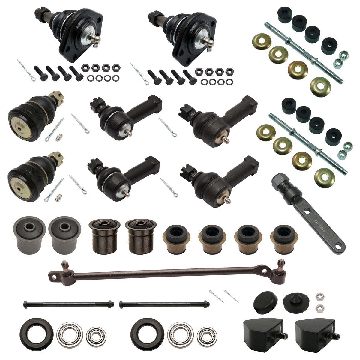 KIT 3. Holden Tie Rod +Drag link+Ball+Control Bush 26pc Kit HZ WB RTS suspension - kFERK-9-a