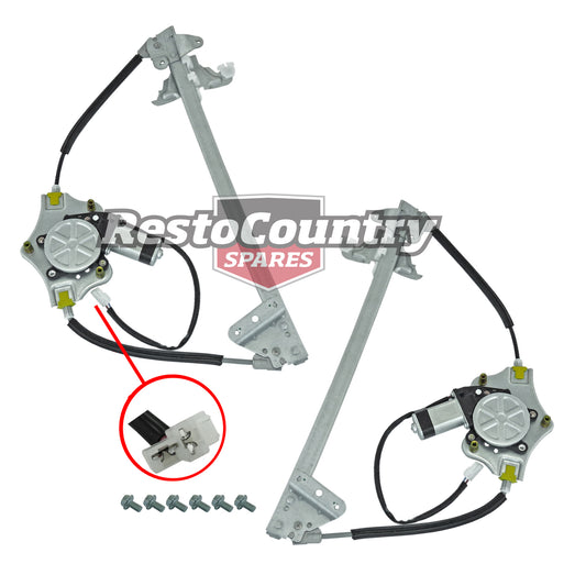 Ford Front Door Window Regulator PAIR Electric AU BA BF NU Falcon With Motor - kFEU2560NEL-a