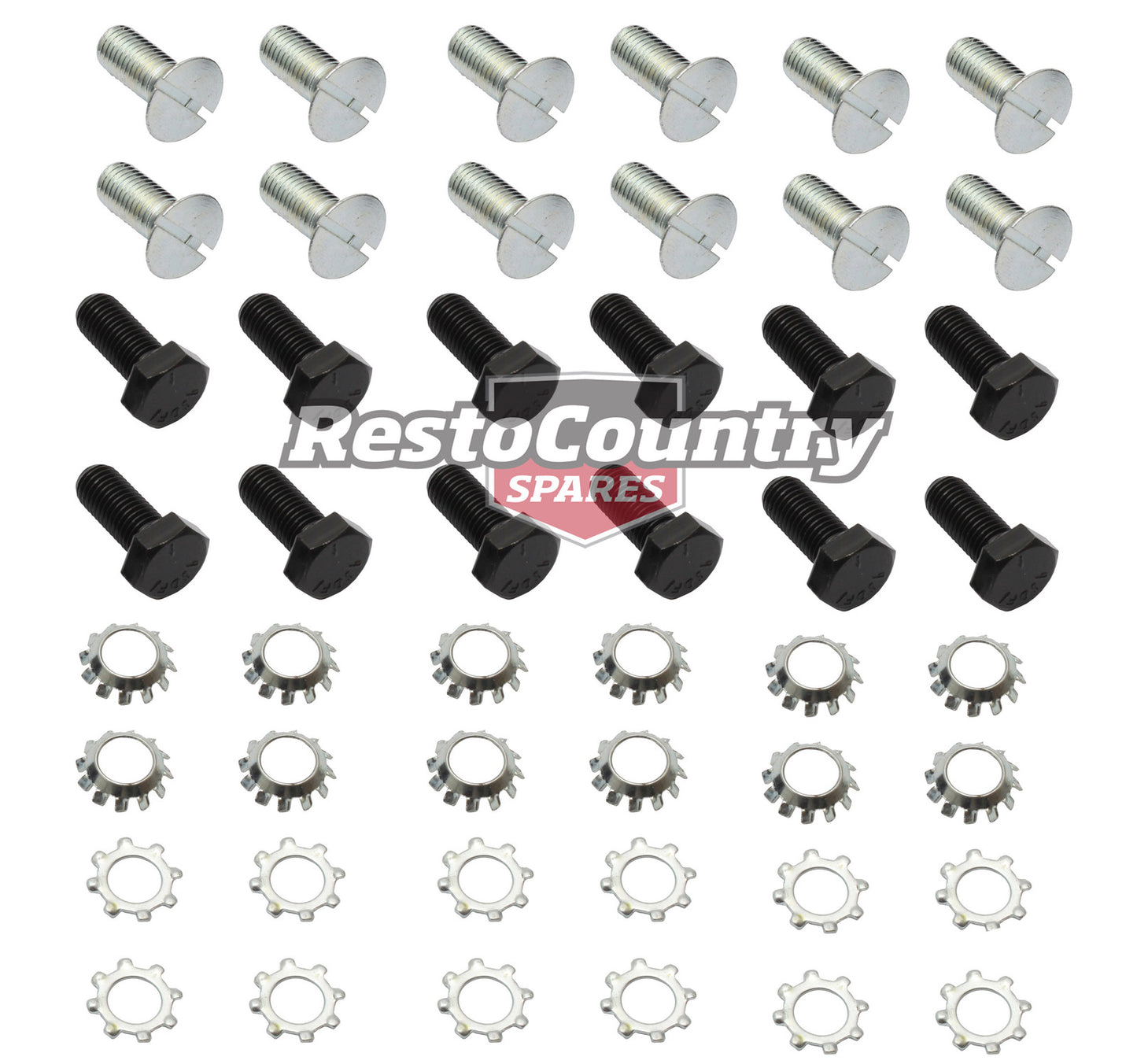 Holden Front Door Hinge Fitting Bolt Kit x2 Doors 48-215 FX FJ washer - kFK1007-z