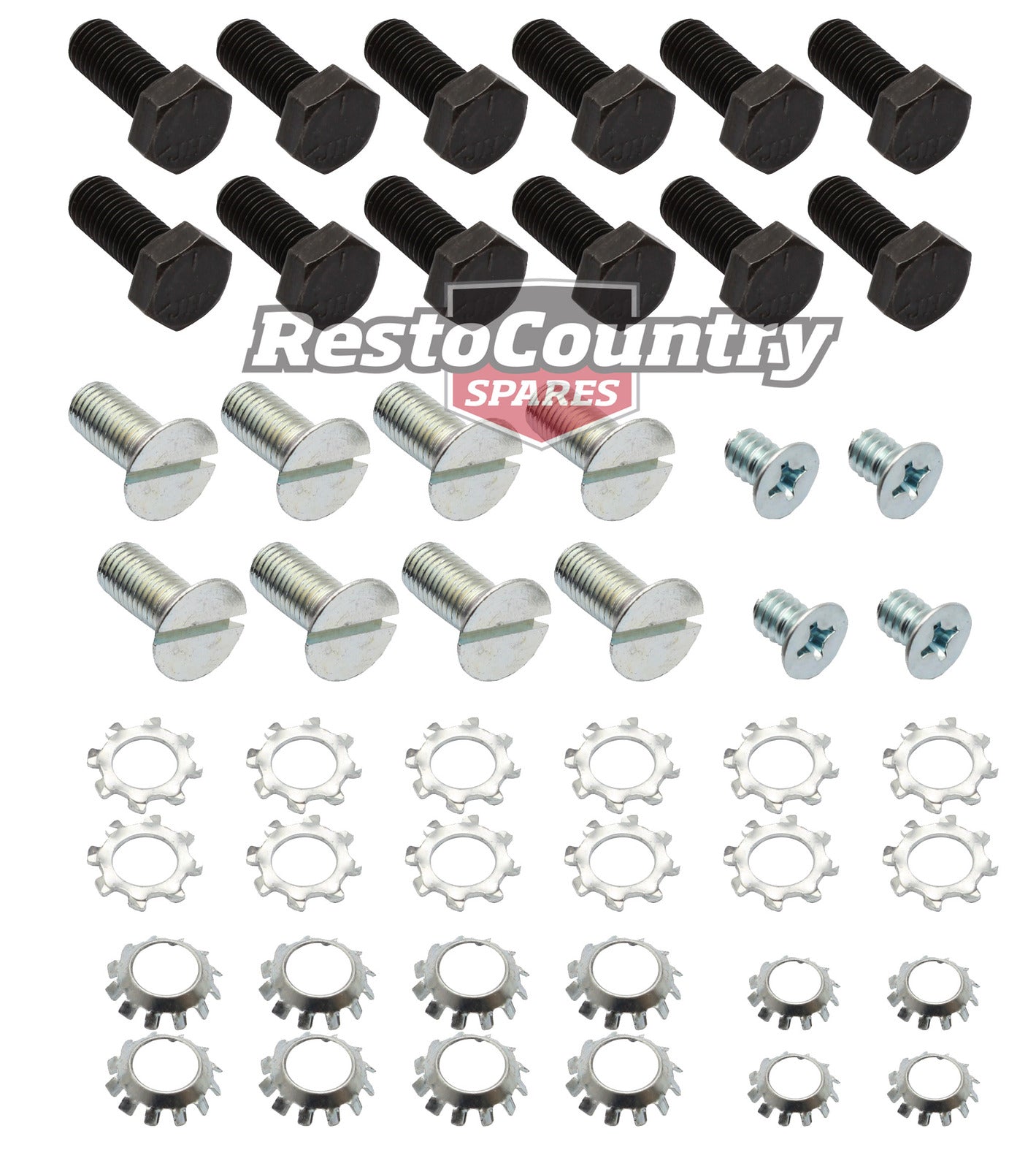 Holden Rear Door Hinge Fitting Bolt Kit x2 Doors 48-215 FX FJ washer - kFK1007A-b