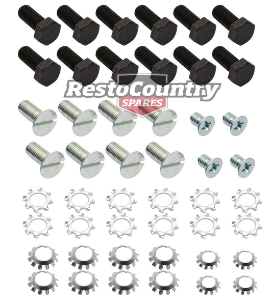 Holden Rear Door Hinge Fitting Bolt Kit x2 Doors 48-215 FX FJ washer - kFK1007A-b