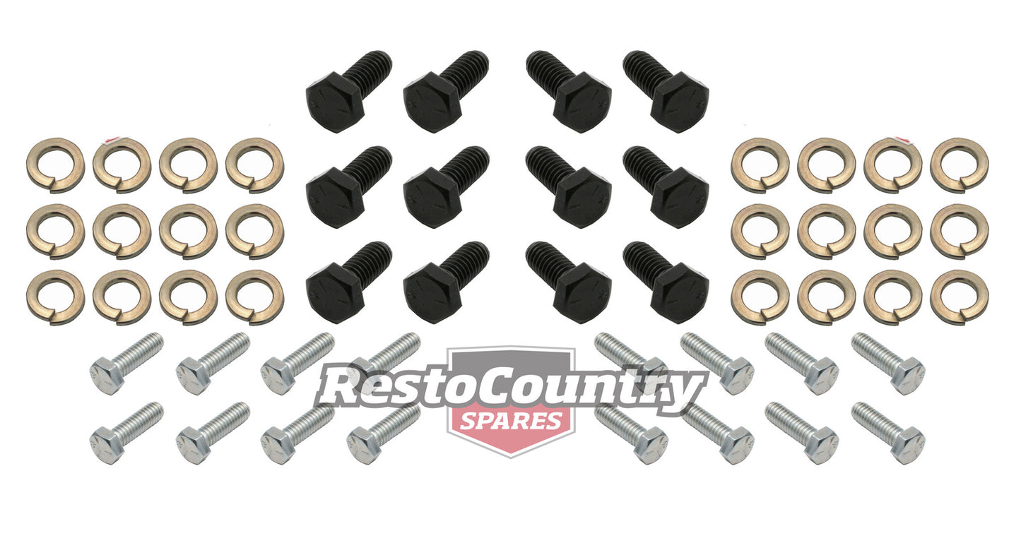 Holden Front Door Hinge Fitting Bolt Kit x2 Doors HD HR washer Resto Country - kFK1012-a