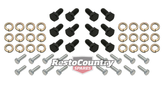Holden Front Door Hinge Fitting Bolt Kit x2 Doors HD HR washer Resto Country - kFK1012-a