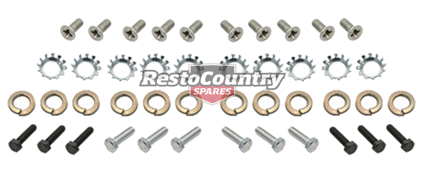Holden Rear Door Hinge Fitting Bolt Kit x2 Doors HD HR washer nut - kFK1013-a