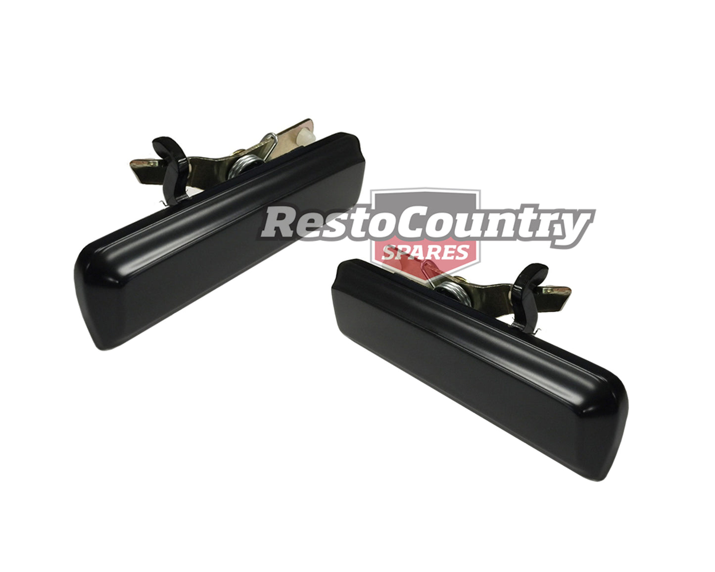 Ford Front Door Handle Pair LEFT + RIGHT Black XG XH Ute Van Falcon Fairmont - kFXH2520NBL-R