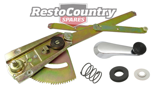 Holden Front LEFT Door Window Winder Regulator + Handle Kit HQ HJ HX HZ WB NEW - kGHJ-80210LH-a