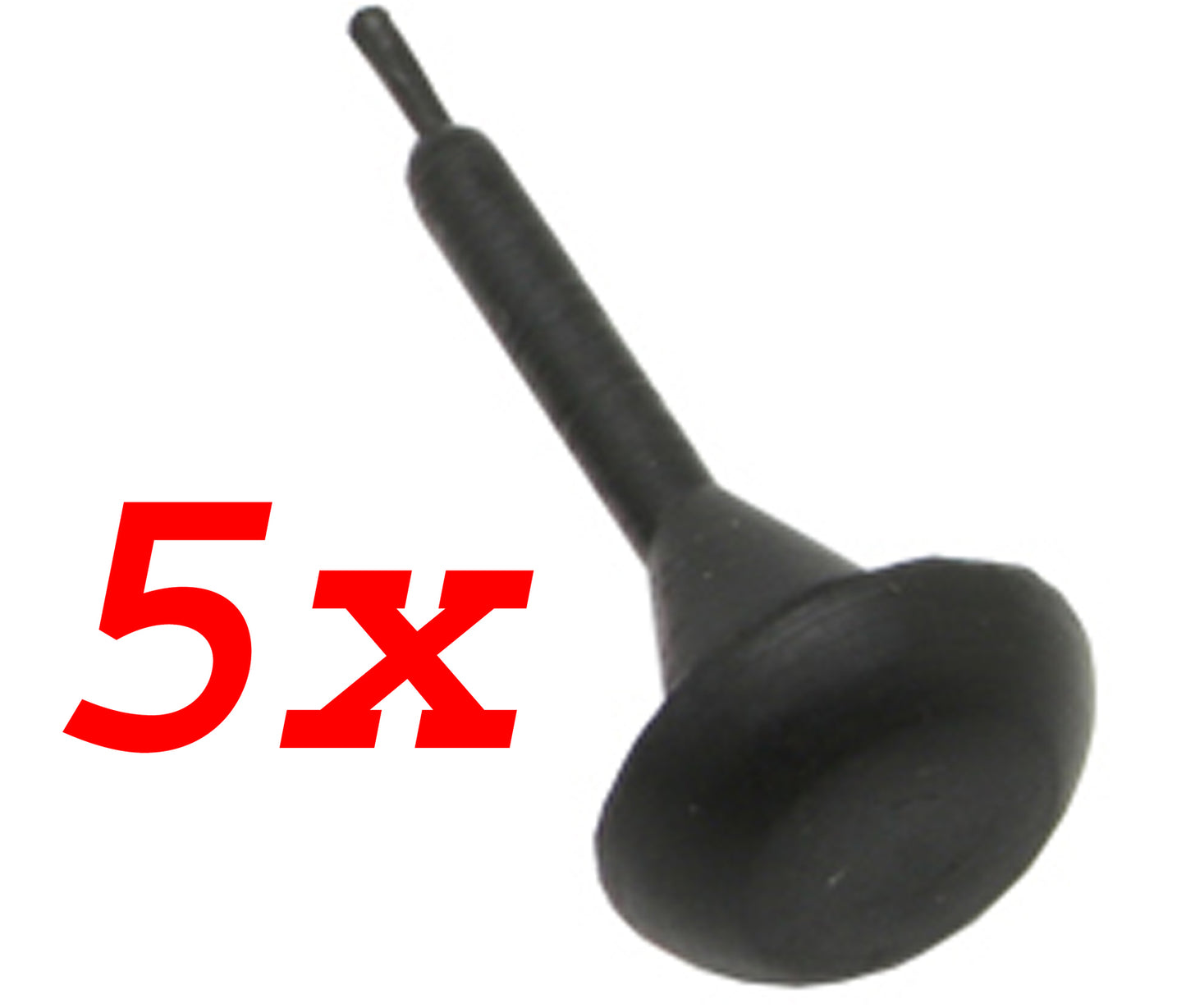 Universal Bumper Grommet Kit x5 12mm OD 3.3mm H Dome head rubber blanking plug - kGR1008-a