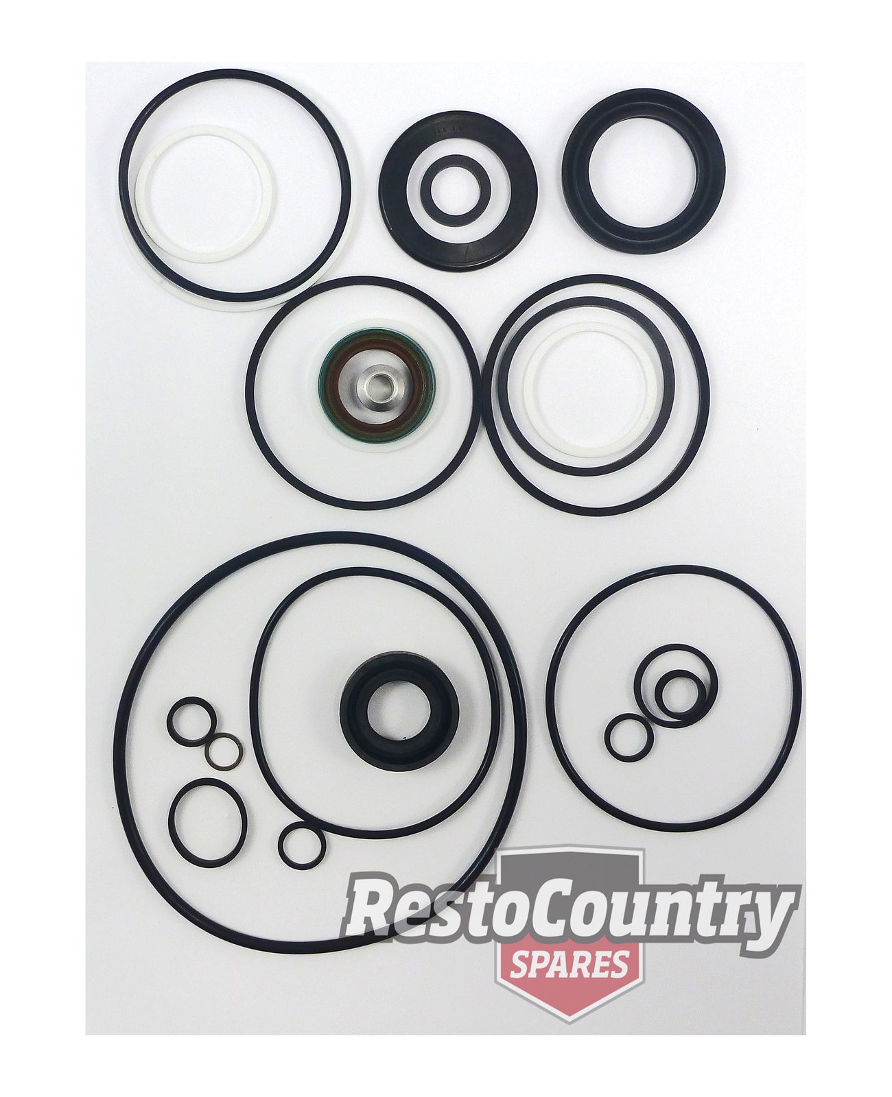 Holden Power Steering Box + Pump Rebuild Seal Kit HQ HJ HX HZ WB monaro V8 6cyl - kGSB-3020_3100x2