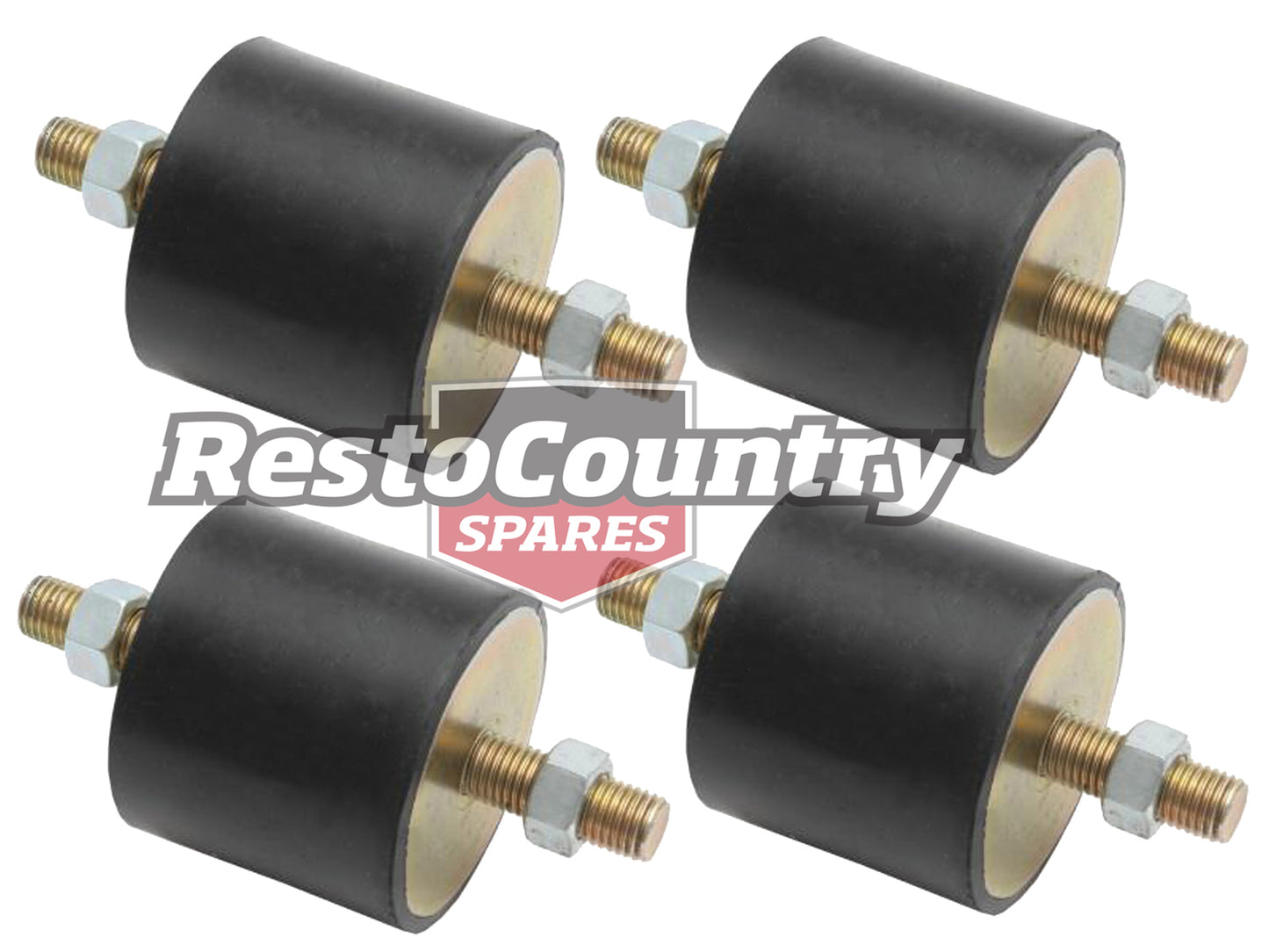 Rubber Cushion Connector Set x4 QUALITY Anti Vibration Mount 45mm- 65 Duro bolt - kGSP6005-b