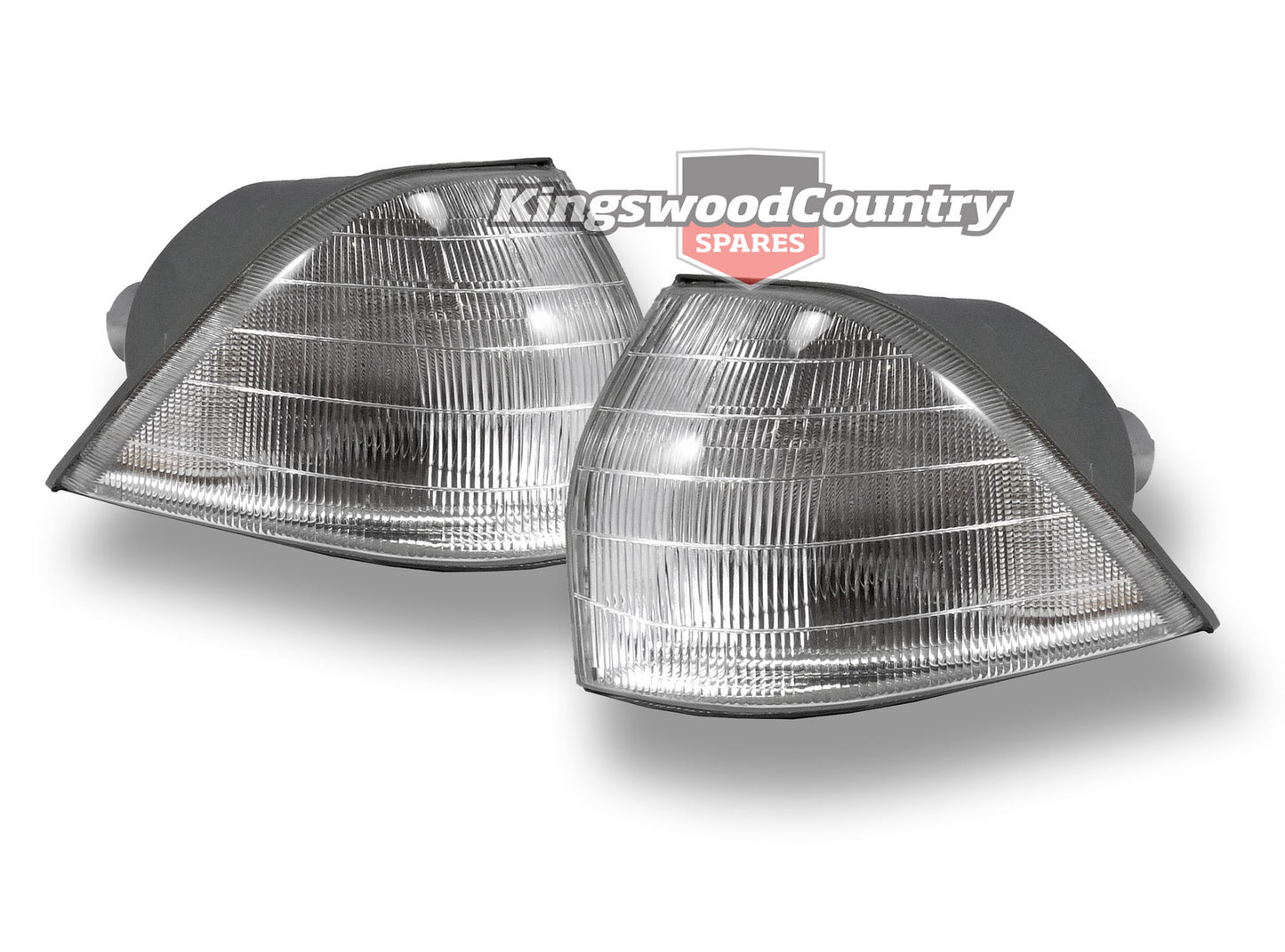 Holden VL Front Indicator Light Pair Left + Right NEW corner lens - kGVL-21010L-R