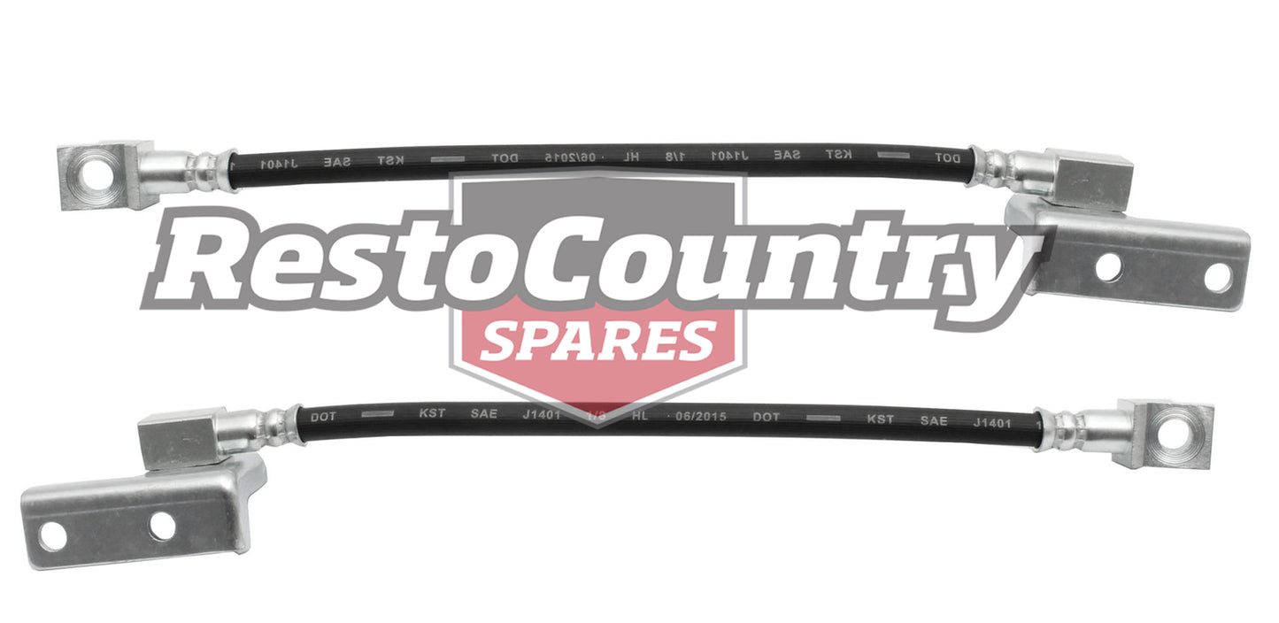 Ford Front Disc Brake Hose PAIR Left + Right  XW XY XA ZC ZD ZF caliper - kH1047-a