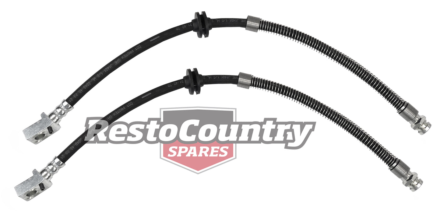 Holden Commodore Front Disc Brake Flex Hose PAIR VB VC VH VK VL hydraulic line - kH1226-a