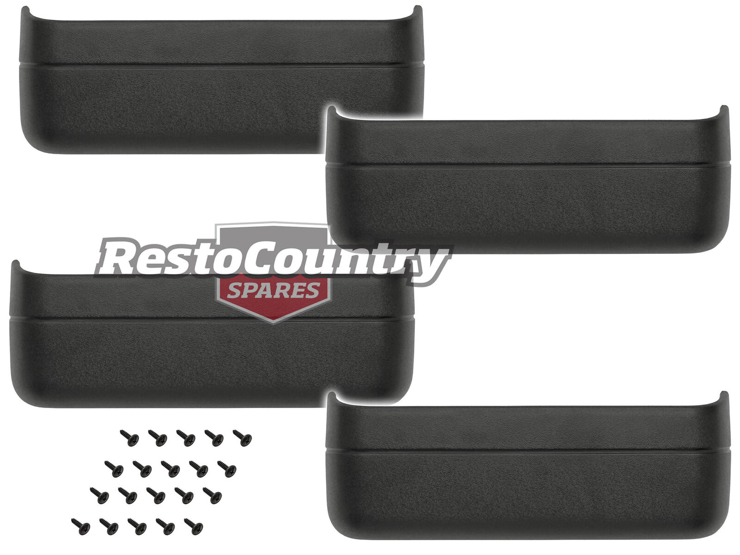 Holden Commodore NEW Door Map Pocket Set x4 + Screws VB VC VH VK VL VN VP Front + Rear - kH1433-b