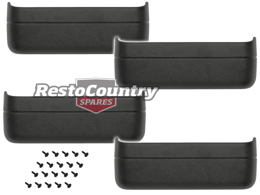 Holden Commodore NEW Door Map Pocket Set x4 + Screws VB VC VH VK VL VN VP Front + Rear - kH1433-b