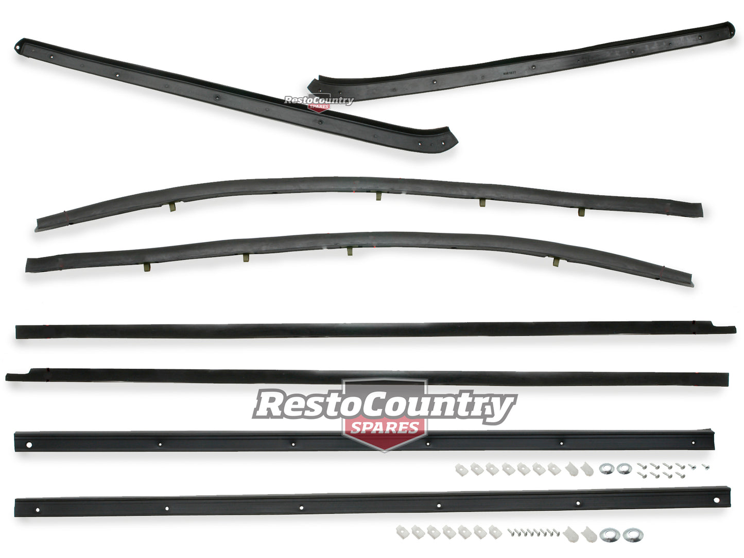 Holden HK HT HG Monaro Coupe Weather Seal Door Belt Complete kit x8 Front + Rear - kHKBelt_Cpex8