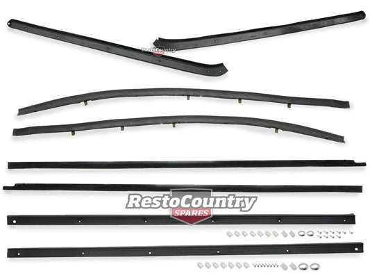 Holden HK HT HG Monaro Coupe Weather Seal Door Belt Complete kit x8 Front + Rear - kHKBelt_Cpex8