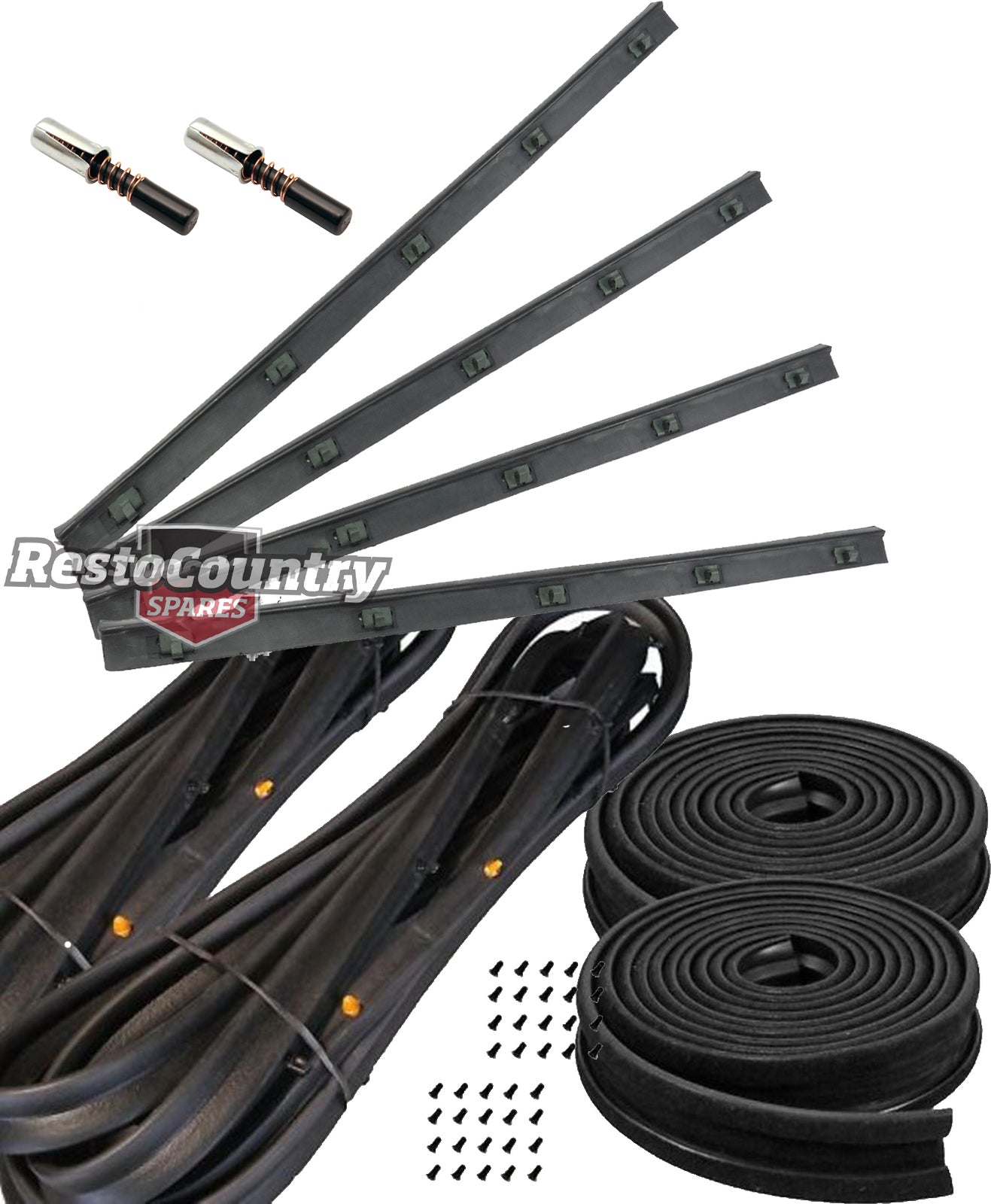 Holden Bailey Door Belt Weather Seal Strip FRONT Kit HK HT HG sedan wagon ute van - kHKTG_Frtseal_kit