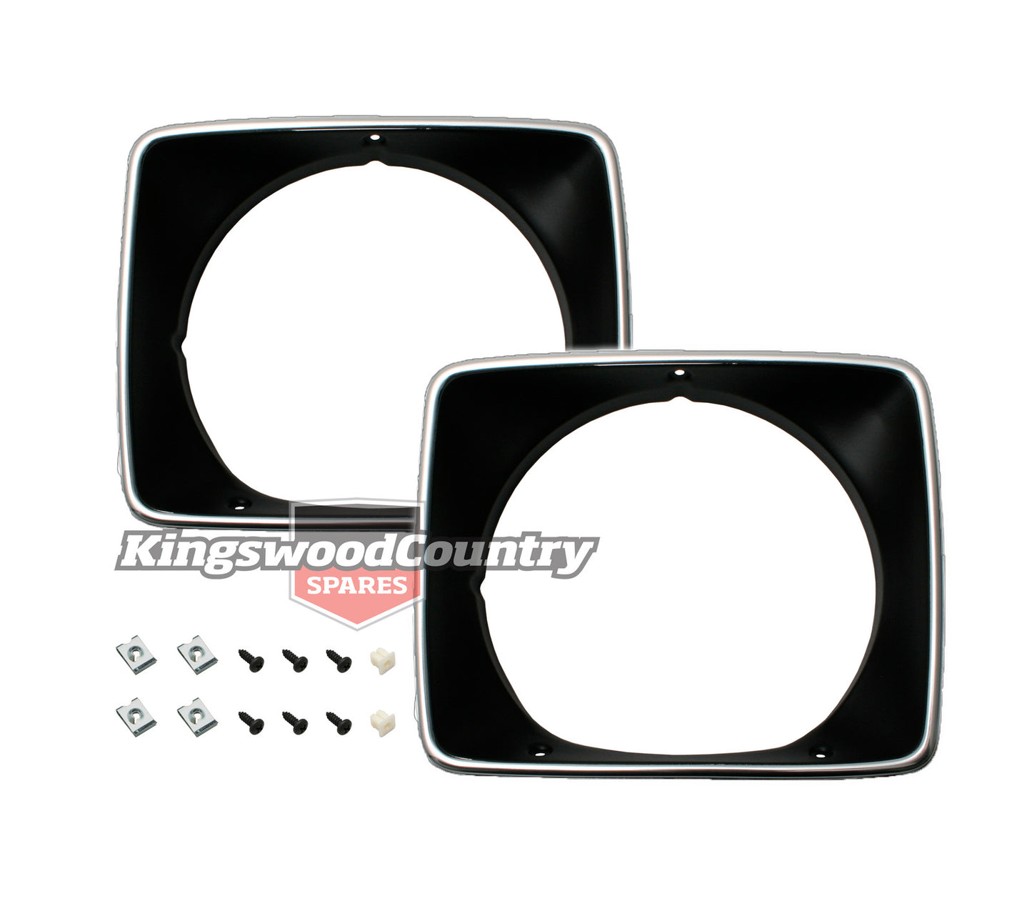 Holden GTS Sandman Headlight Surround Rim HJ HX +HZ Black Single x2 - kHLR1000Cx2
