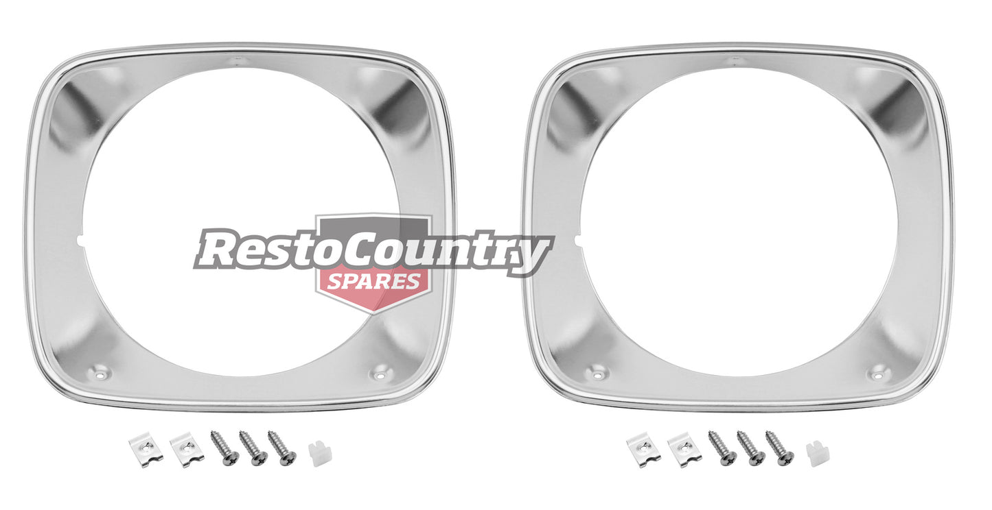 Holden Torana Headlight Surround Rim Pair ANODISED LH LX head light head light - kHLR1002x2