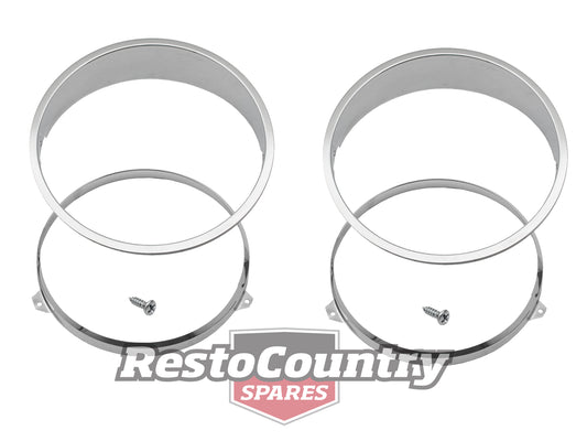 Ford XY Headlight Surround Rim PAIR Inner + Outer. Left + Right ring HEADLAMP - kHLR2000Ax2