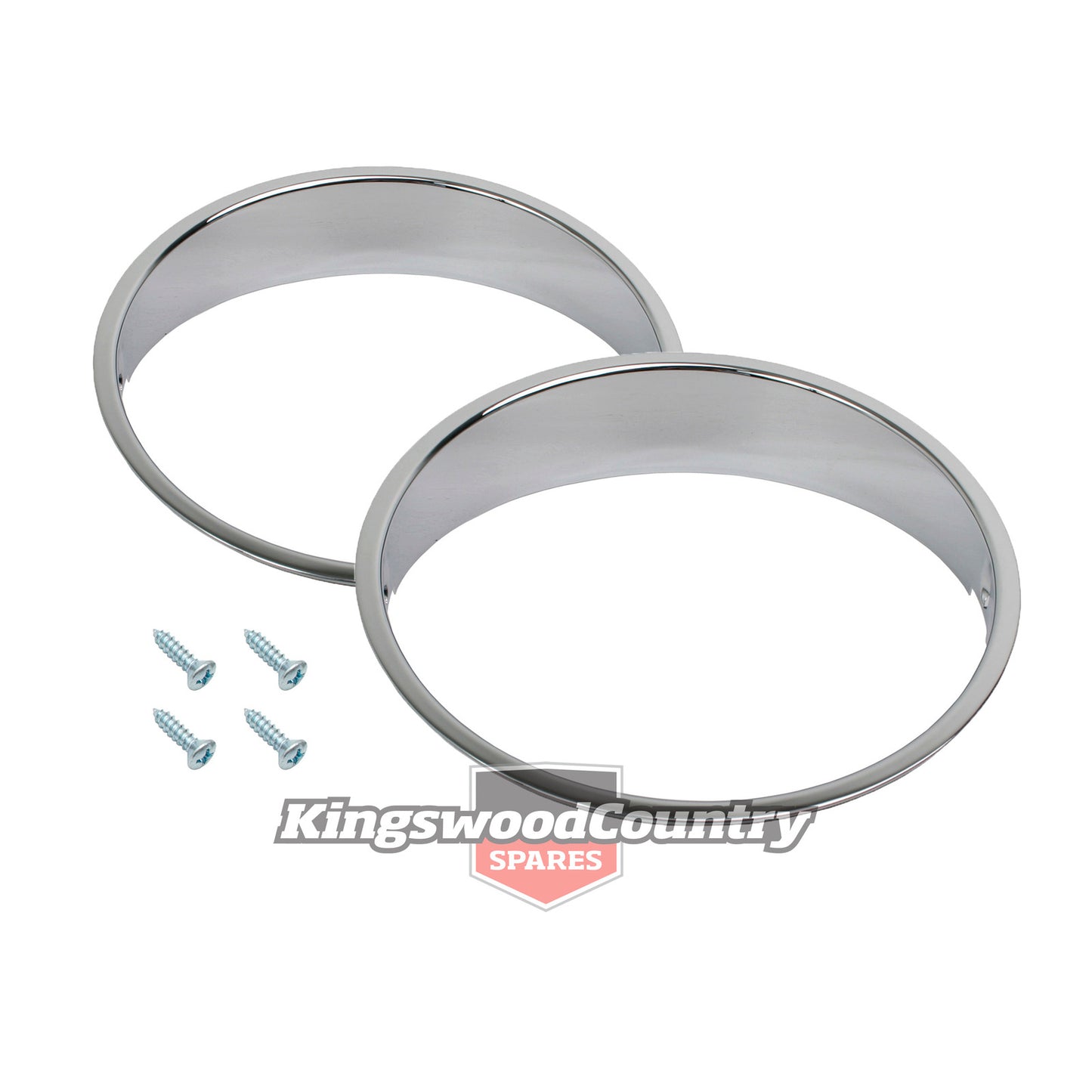 Ford Headlight Rim / Surround Chrome Left or Right XY x2 - kHLR2000x2