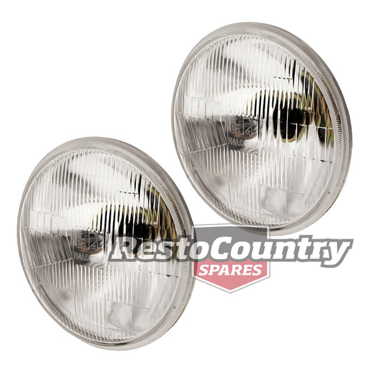 Holden H4 7" Headlight Pair x2 FX FJ FE FC FB EJ EK HK-HG HQ HJ HX HZ Semi Sealed Hi - Low beam NO Parker - kISB7004x2