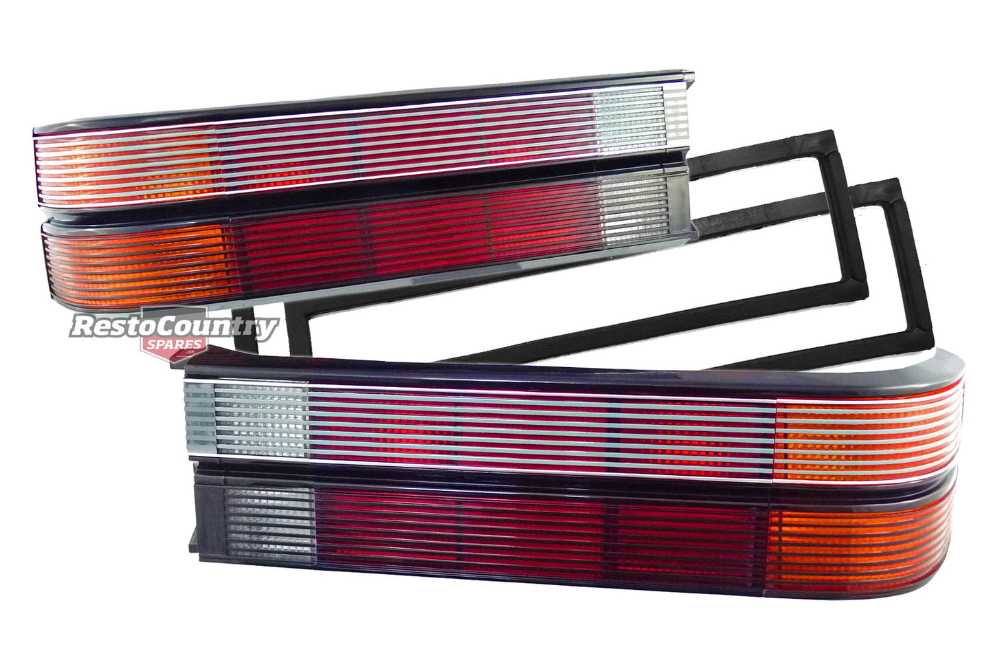 Holden Commodore VL Calais Taillight Pair LEFT + RIGHT + Gaskets NEW light lens brake stop - kIVL8000L-R