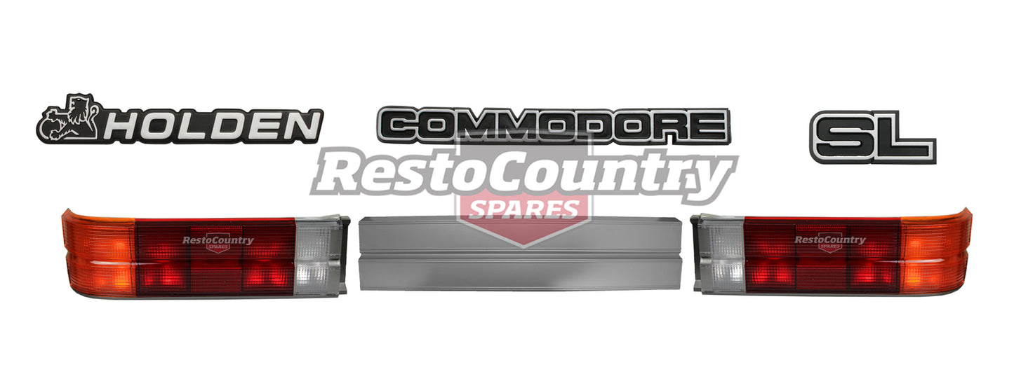 Holden VL SL Commodore Taillight + Extension + Badge Kit Sedan executive grey - kIVL8000x6