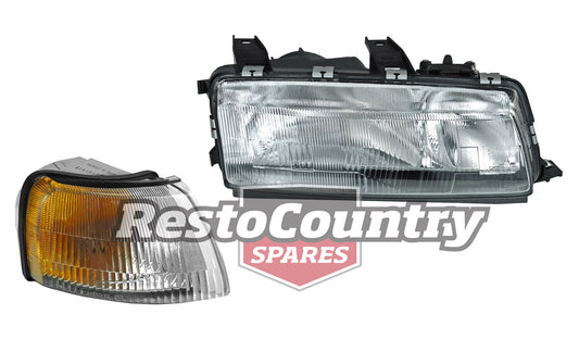 Holden Commodore Headlight + Indicator Kit RIGHT VN VG VQ NEW turn lamp head - kIVN4500-c