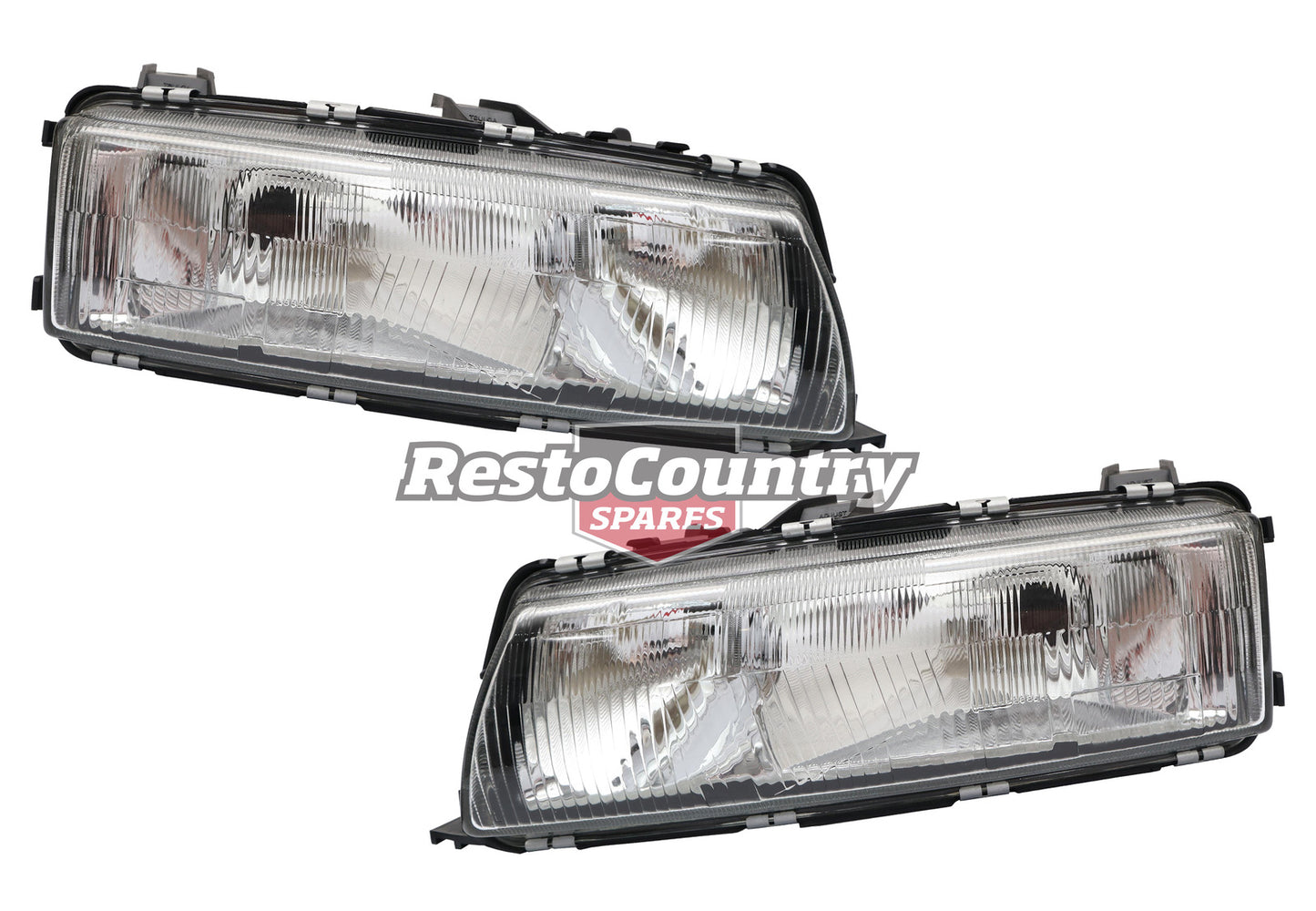 Holden Headlights x2 LEFT + RIGHT VP Commodore Sedan Wagon Ute Glass Lens lamp - kIVP4500NAL-R