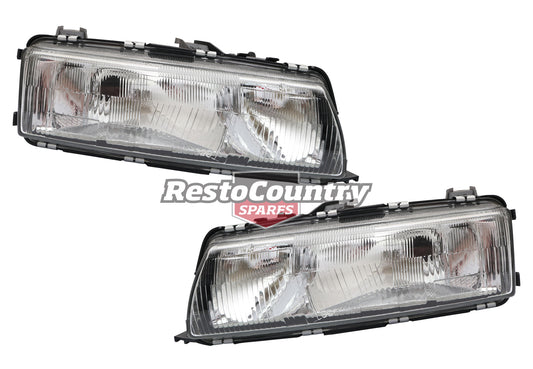 Holden Headlights x2 LEFT + RIGHT VP Commodore Sedan Wagon Ute Glass Lens lamp - kIVP4500NAL-R