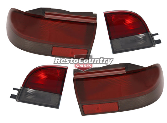 Holden Commodore Taillight + Garnish Kit 4pce L+R VR VS Sedan SS Berlina Calais - kIVR8000NHL-b