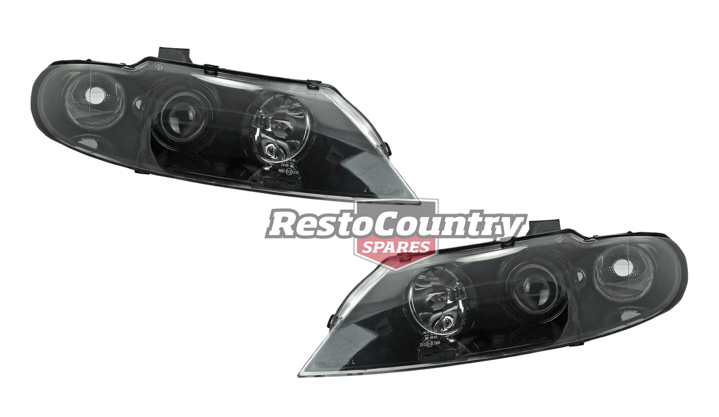 Holden Commodore Projector Headlight PAIR VX VU BLACK HSV Berlina Calais 00-02 - kIVX4500NDL-a