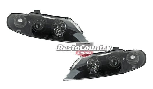Holden Commodore Projector Headlight PAIR VX VU BLACK HSV Berlina Calais 00-02 - kIVX4500NDL-a